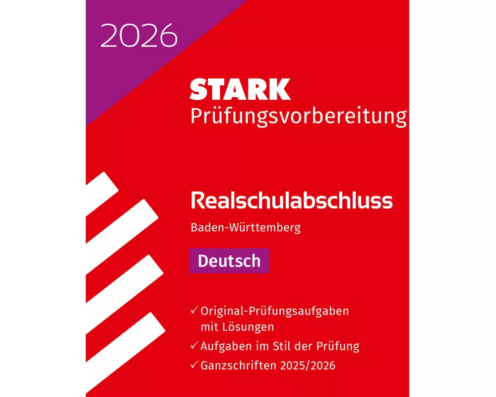 STARK Deutsch - Realschulabschluss 2026 BW - Prüfungsvorbereitung