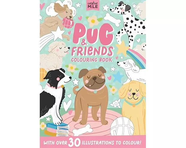 Pug and Friends Colouring Book