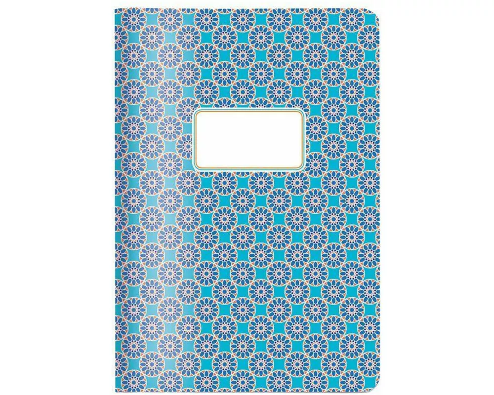 Hefte A5 Pattern Kachel türkis