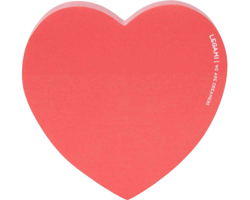 LEGAMI Haftnotizen 7x7.2cm HSS0001 Herz, selbstklebend 100 Blatt