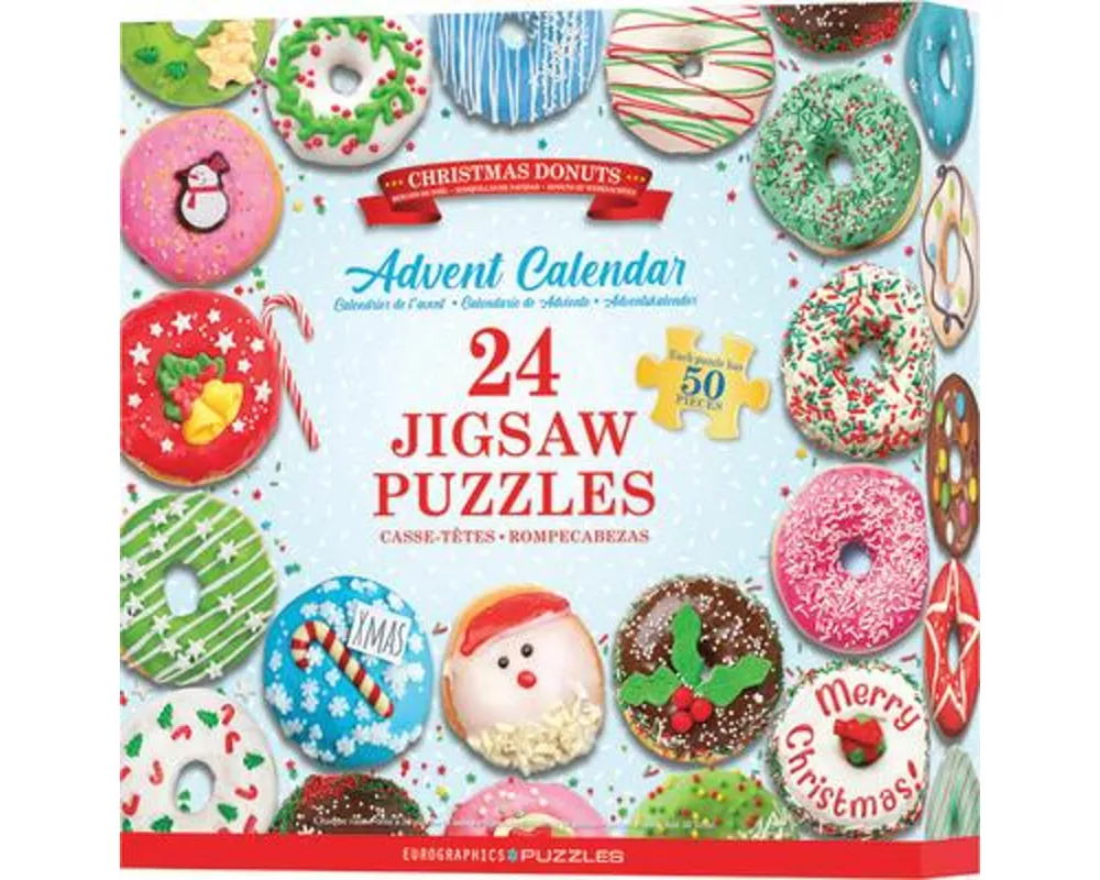 Puzzle Adventskalender Book Style - ChristmasDonuts