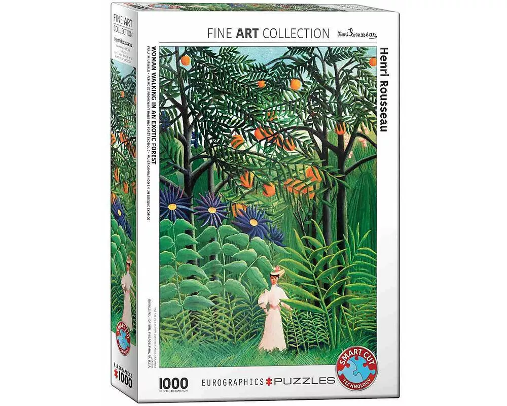 Puzzle 1000 Teile - Henri Rousseau: Woman in an Exotic Forest by Henri Rousseau