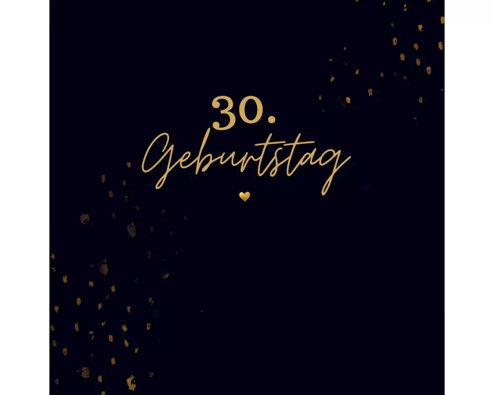 30. Geburtstag- Gästebuch Blanko