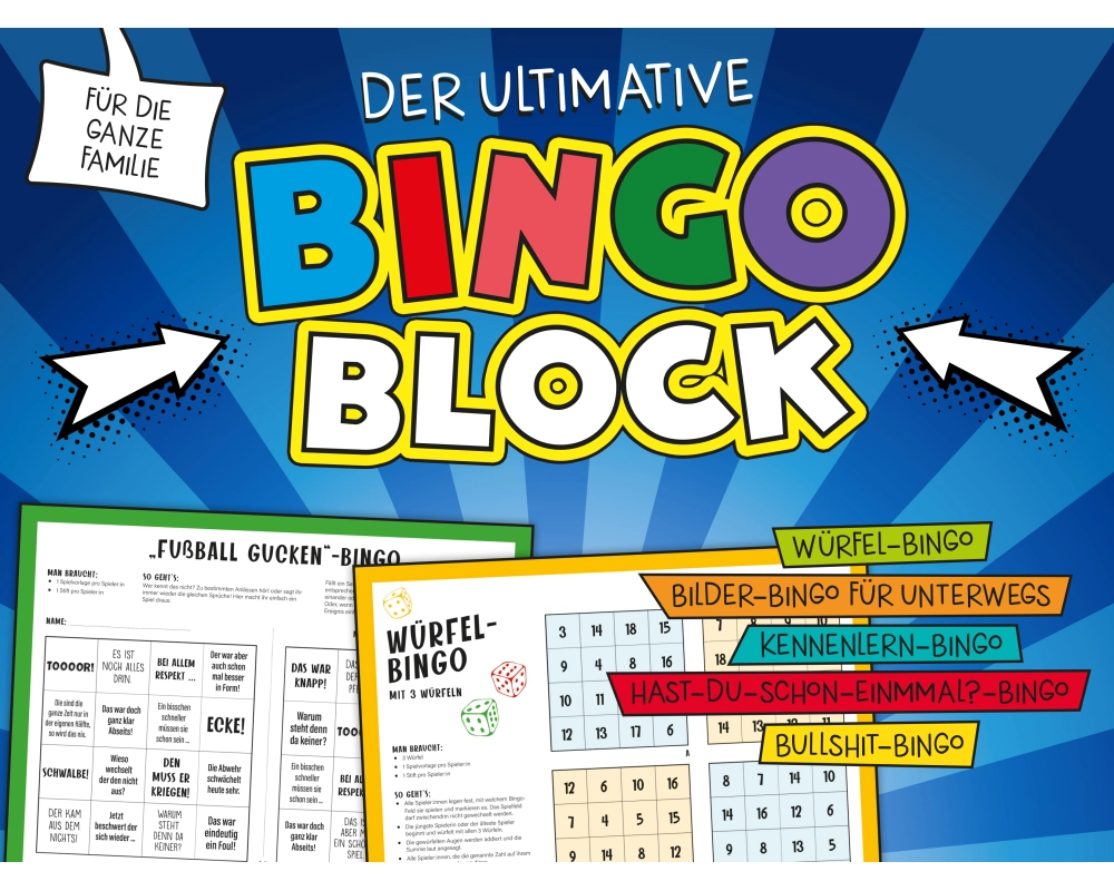 Der ultimative Bingo-Block für die ganze Familie