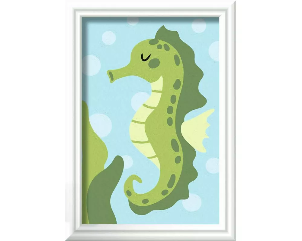 CreArt - Malen nach Zahlen / Friendly Seahorse
