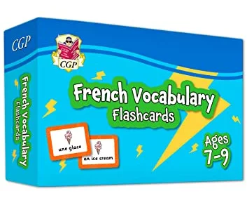 French Vocabulary Flashcards for Ages 7-9 (with Free Online Audio)