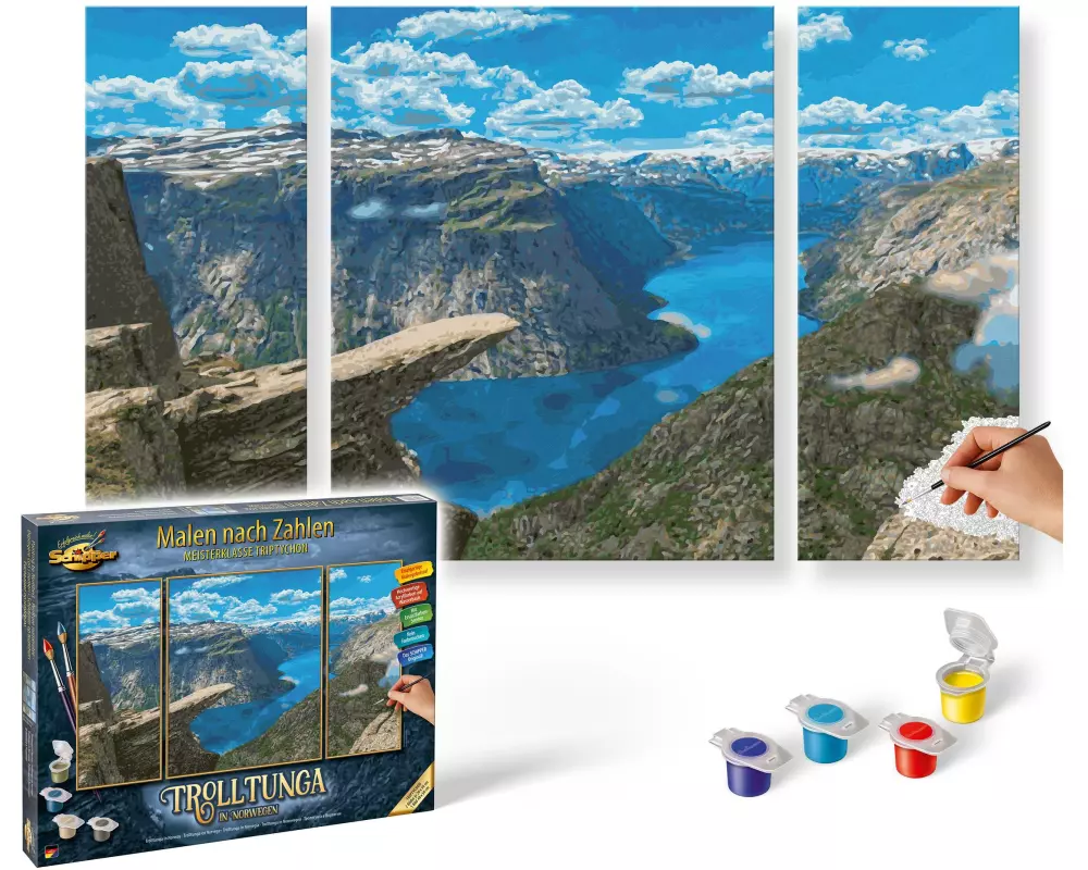 Schipper Malen nach Zahlen Trolltunga in Norwegen