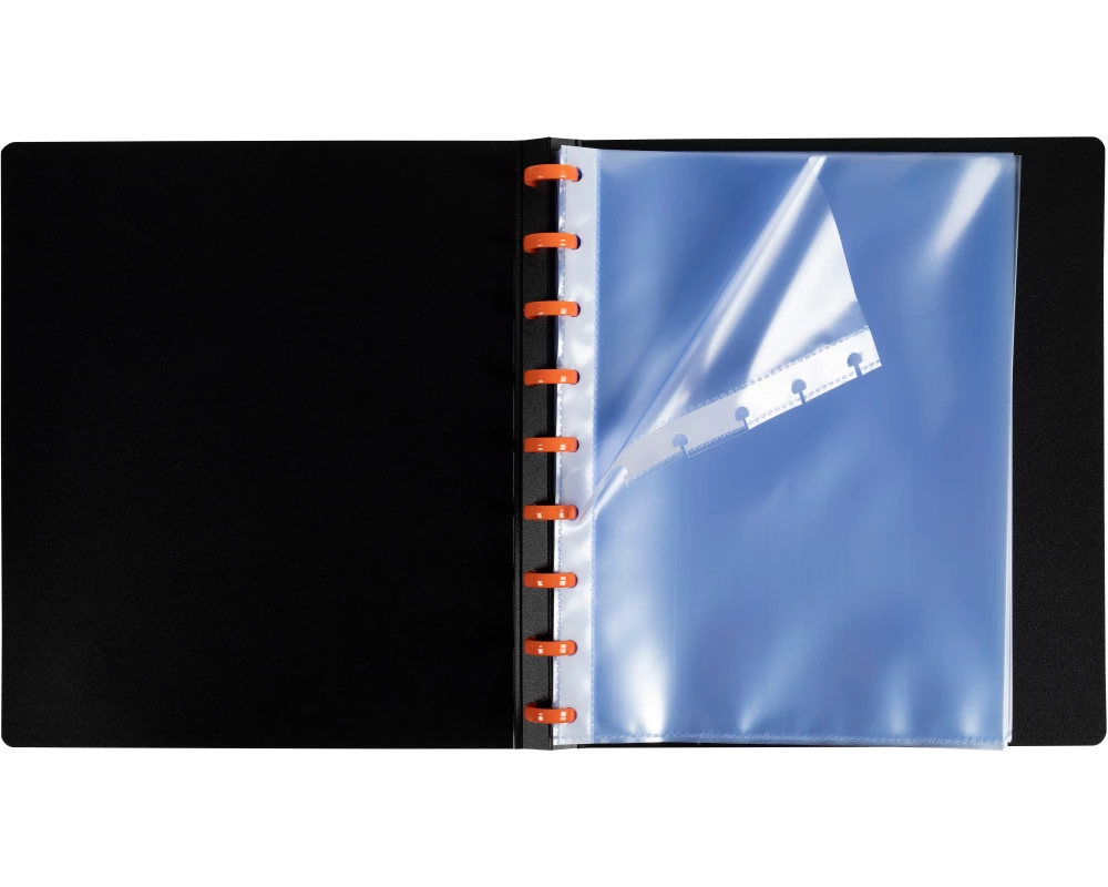 EXACOMPTA Sichtbuch Exaview A5 86034E schwarz 30 Taschen