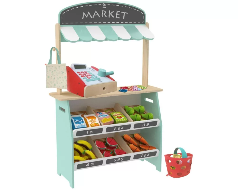 Hape Kaufladen Farmers Market Stall