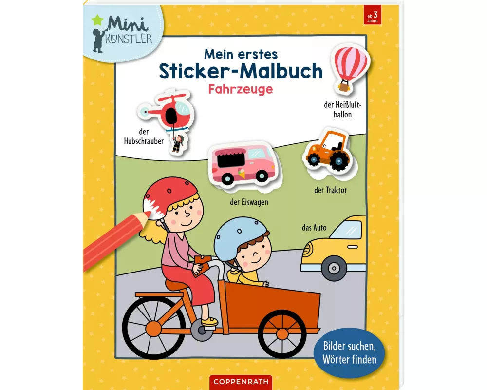Mein erstes Sticker-Malbuch: Fahrzeuge