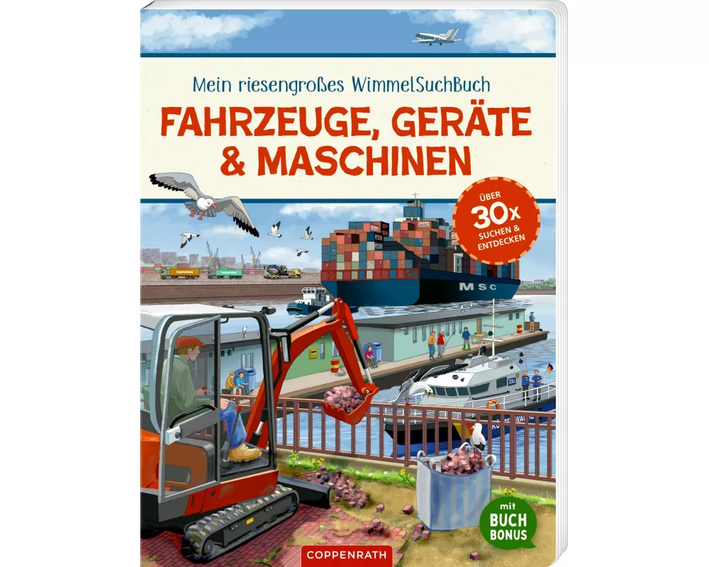 Mein riesengroßes WimmelSuchBuch: Fahrzeuge, Geräte & Maschinen