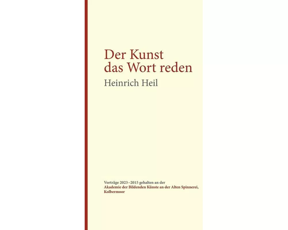 Der Kunst das Wort reden