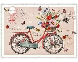 Postkarte. Sweet Memories / Fahrrad / Quer / Blanko
