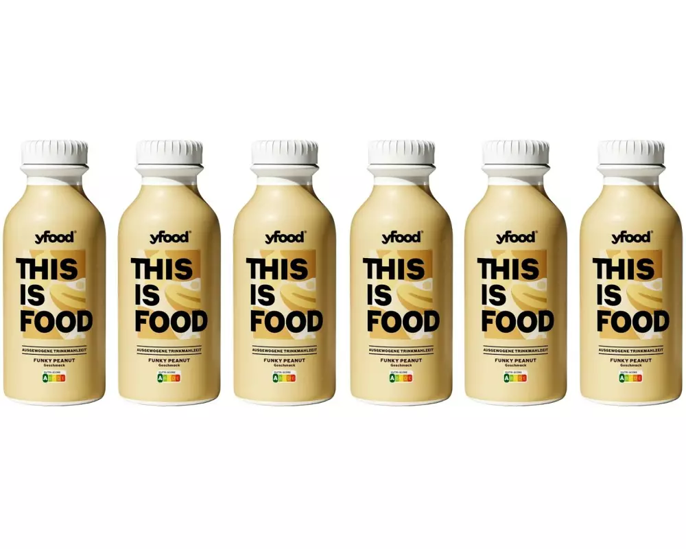 YFOOD Trinkmahlzeit Funky Peanut 6 x 500 ml