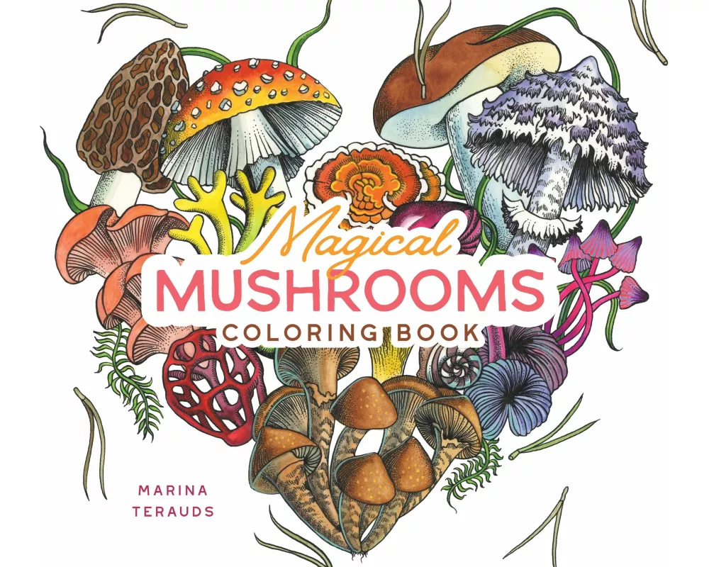 Magical Mushrooms Coloring Book