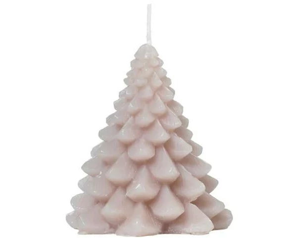 Broste Copenhagen Granny Christbaumkerze Linen, 9 x 10 cm