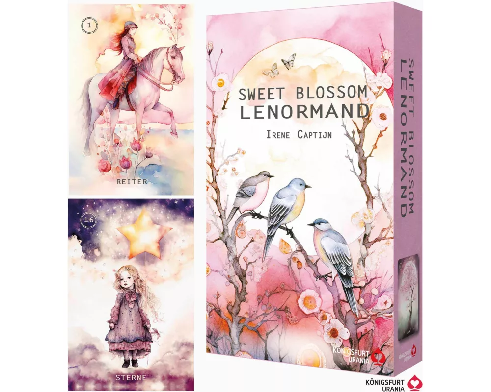 Sweet Blossom Lenormand (Deutsch) 36 Karten plus 2 zusätzliche Karten