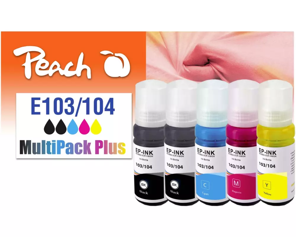 Peach Tinte Epson CISS 103/104 Multi-Pack+ C/M/Y/2x BK