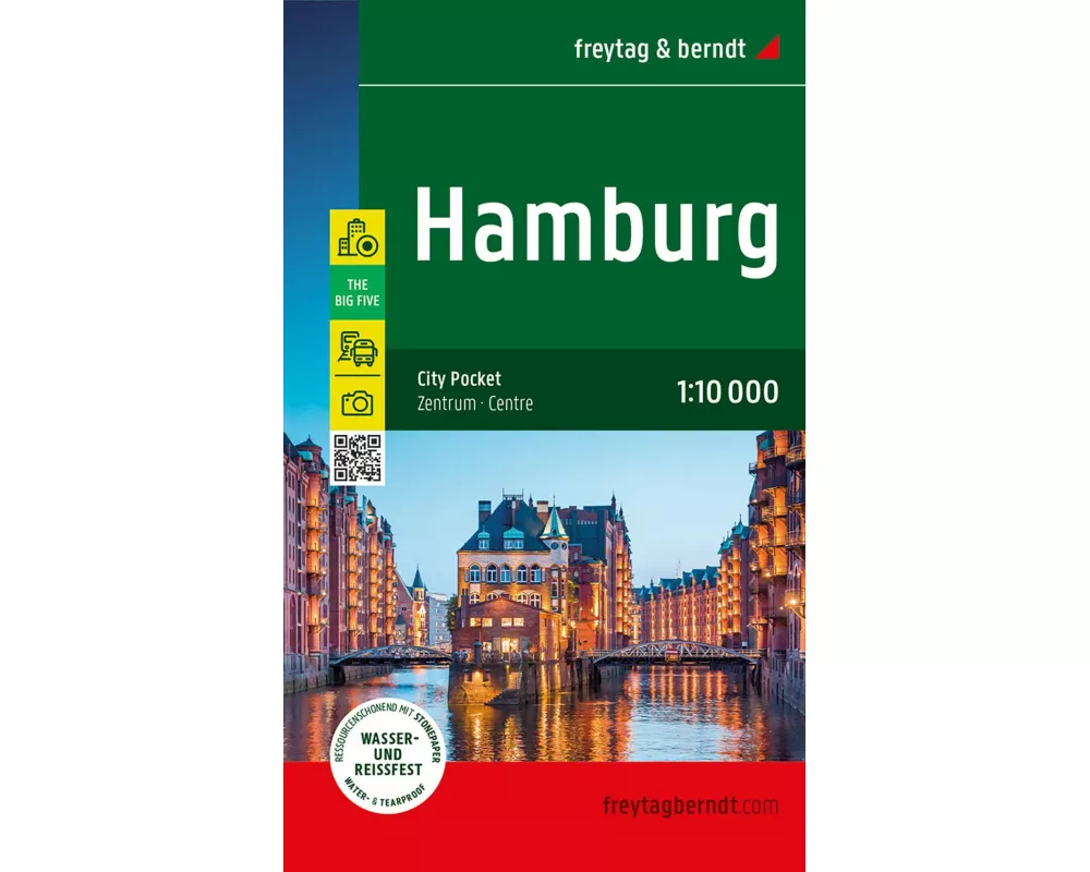 Hamburg, Stadtplan 1:10.000, freytag & berndt