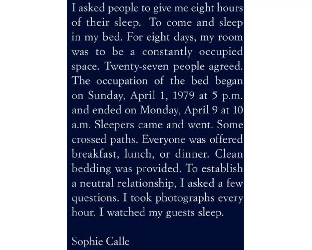 Sophie Calle: The Sleepers