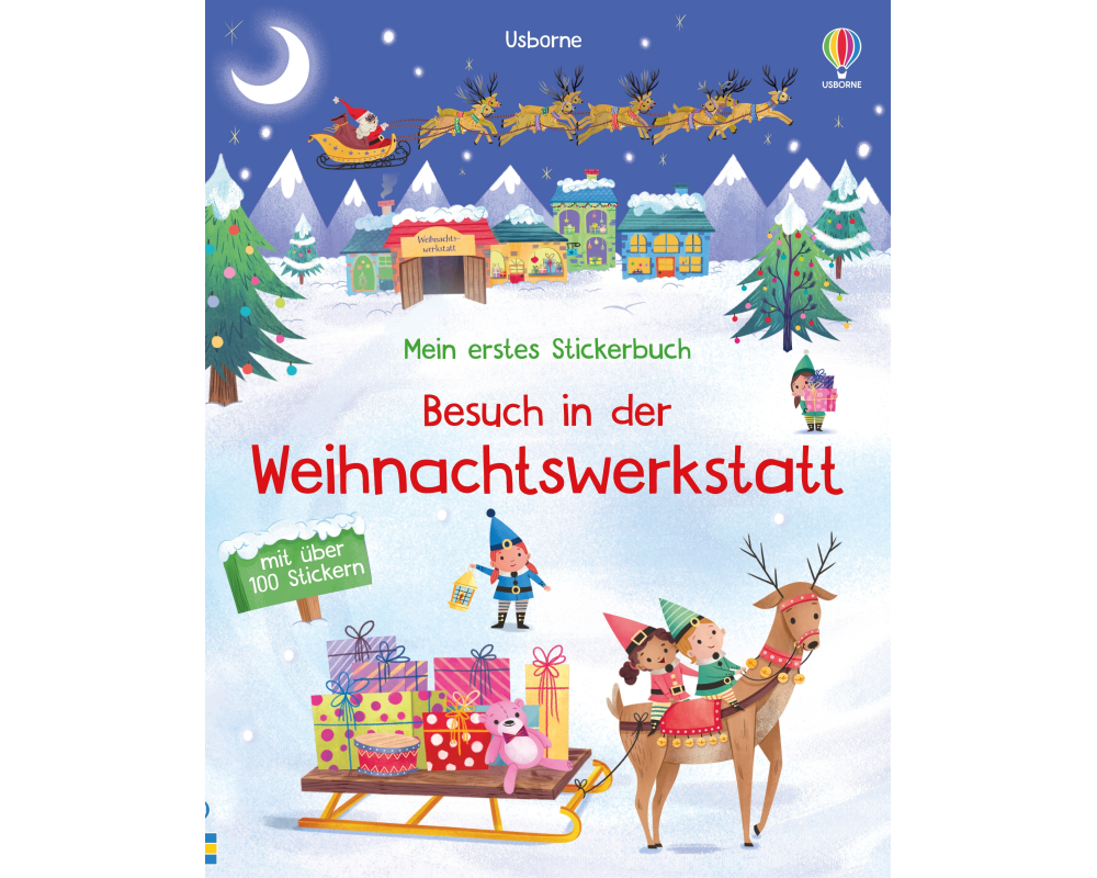 Mein erstes Stickerbuch: Besuch in der Weihnachtswerkstatt