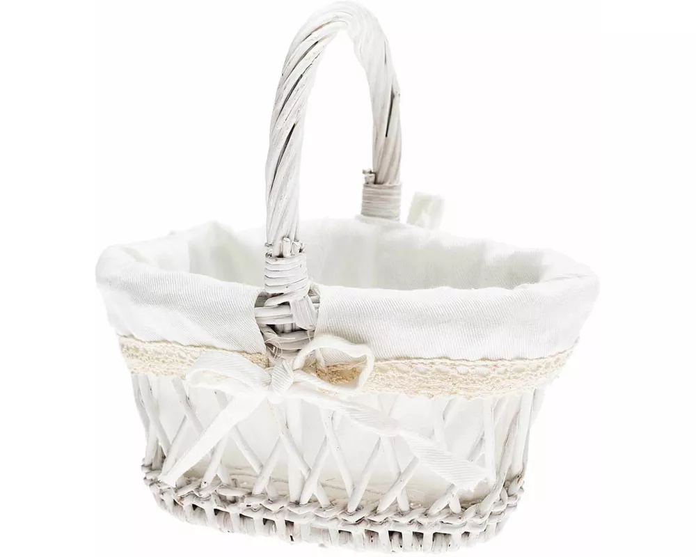 Streukörbchen, Weiß 19cm