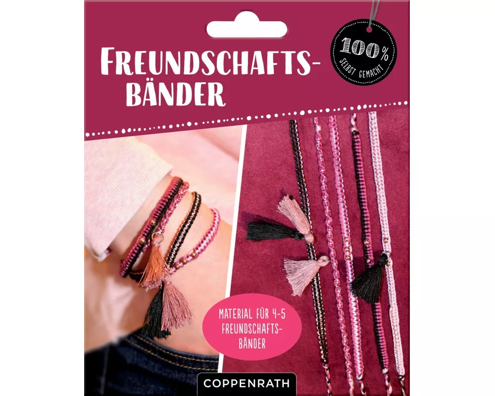 Freundschaftsbänder knüpfen (Gold / Beige)