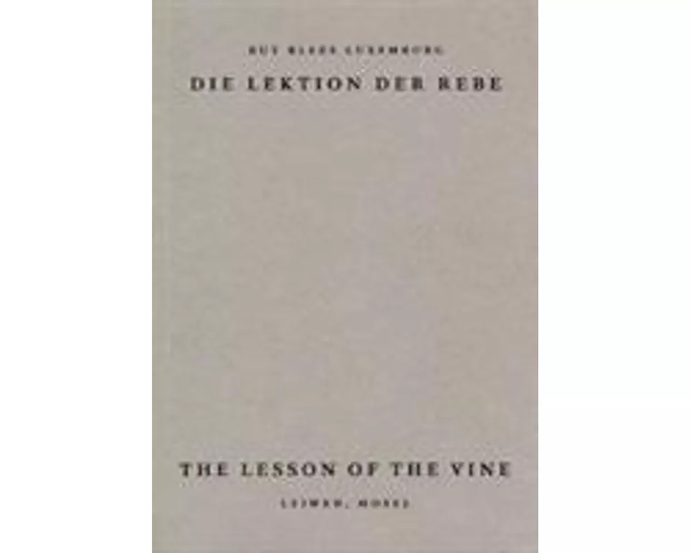 The Lesson of the Vine