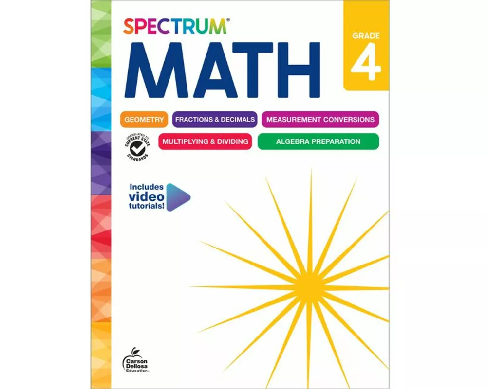 Spectrum Math Workbook, Grade 4