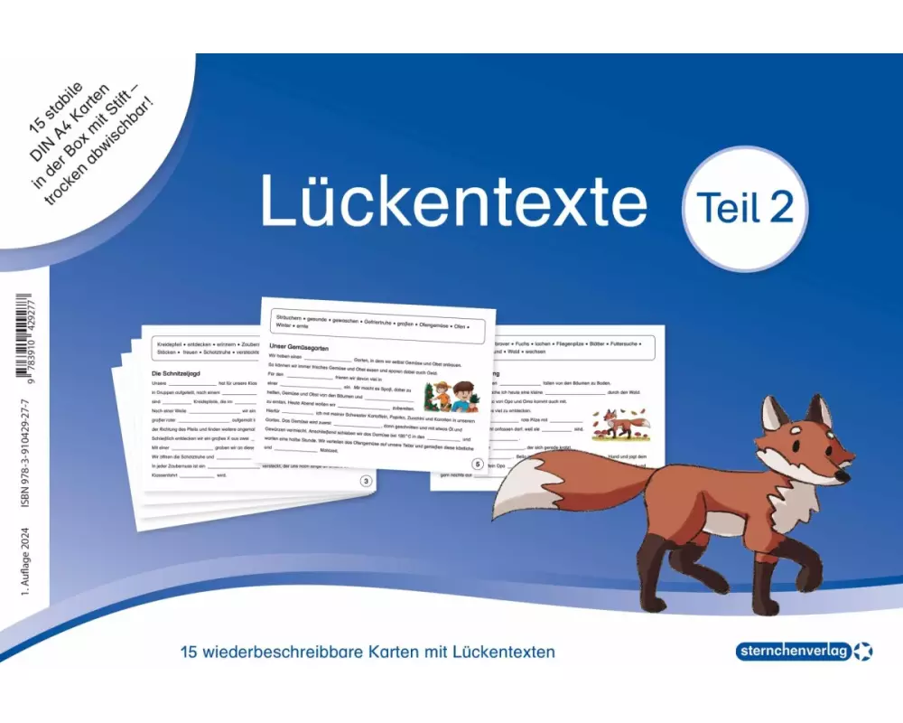 Lückentexte Teil 2 - für die 2. und 3. Klasse