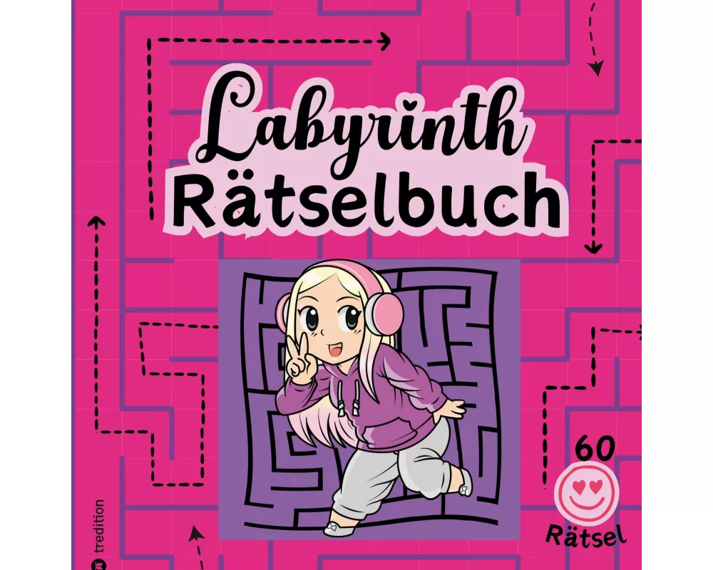 Rätselbuch für Mädchen Labyrinthe Cooles Mitmachbuch für clevere Mädels Tweens Kinder Rätselbuch Entspannung Anti-Stress Gehirntraining Geschenkidee V