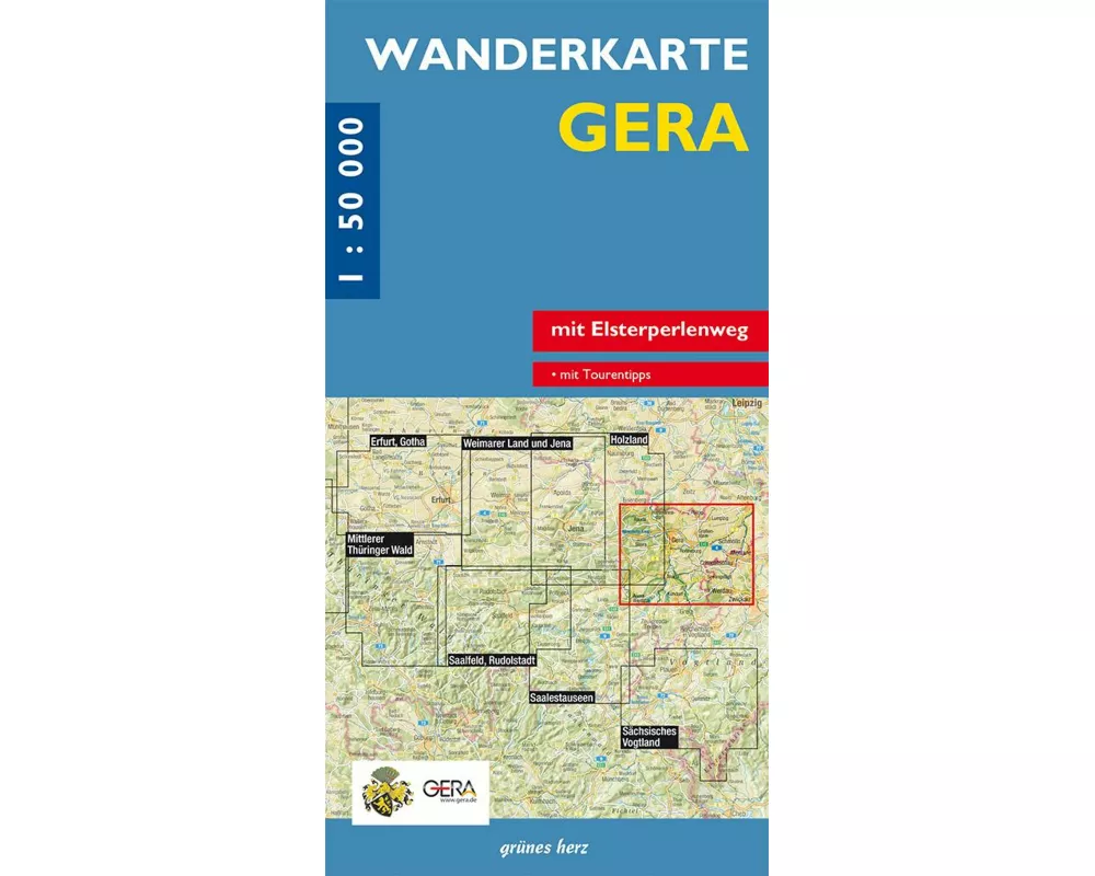 Wanderkarte Gera