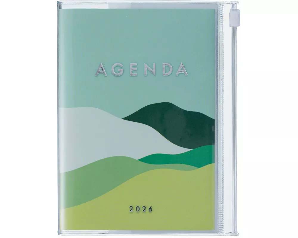 MARK'S 2025/26 Taschenkalender, A6 Mountain // Green