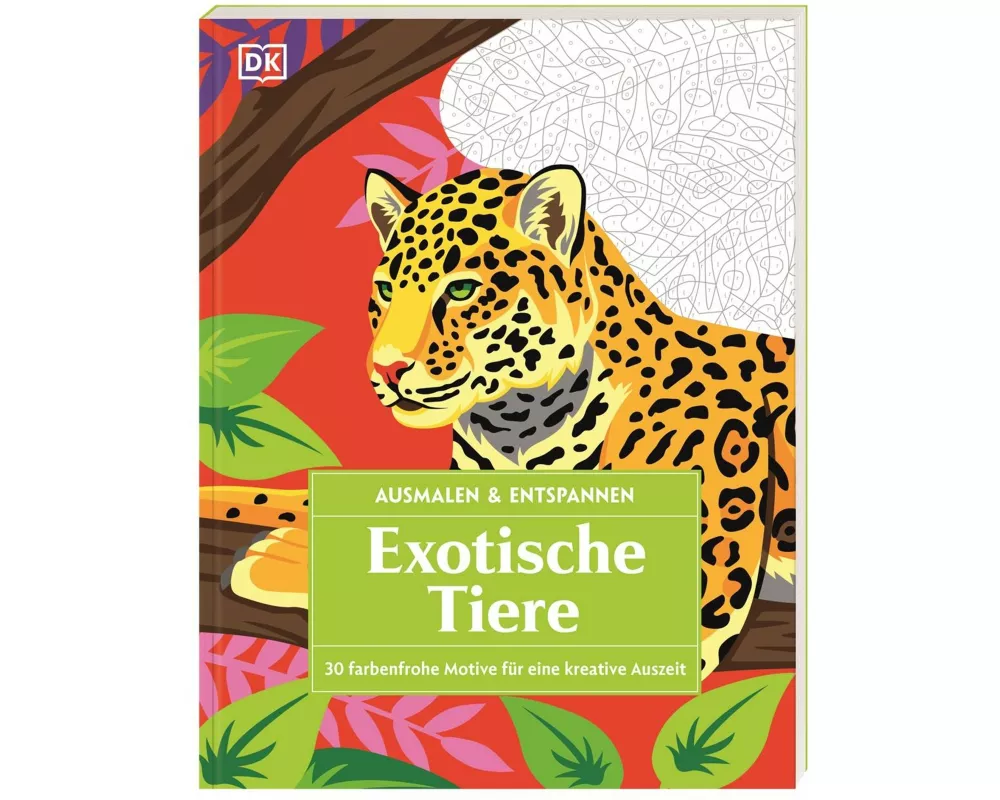 Ausmalen & Entspannen. Exotische Tiere