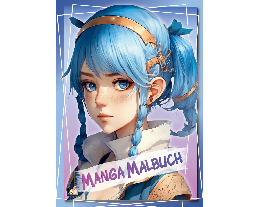 Manga Malbuch für Mädchen ab 8 Jahren mit 52 Ausmalbildern