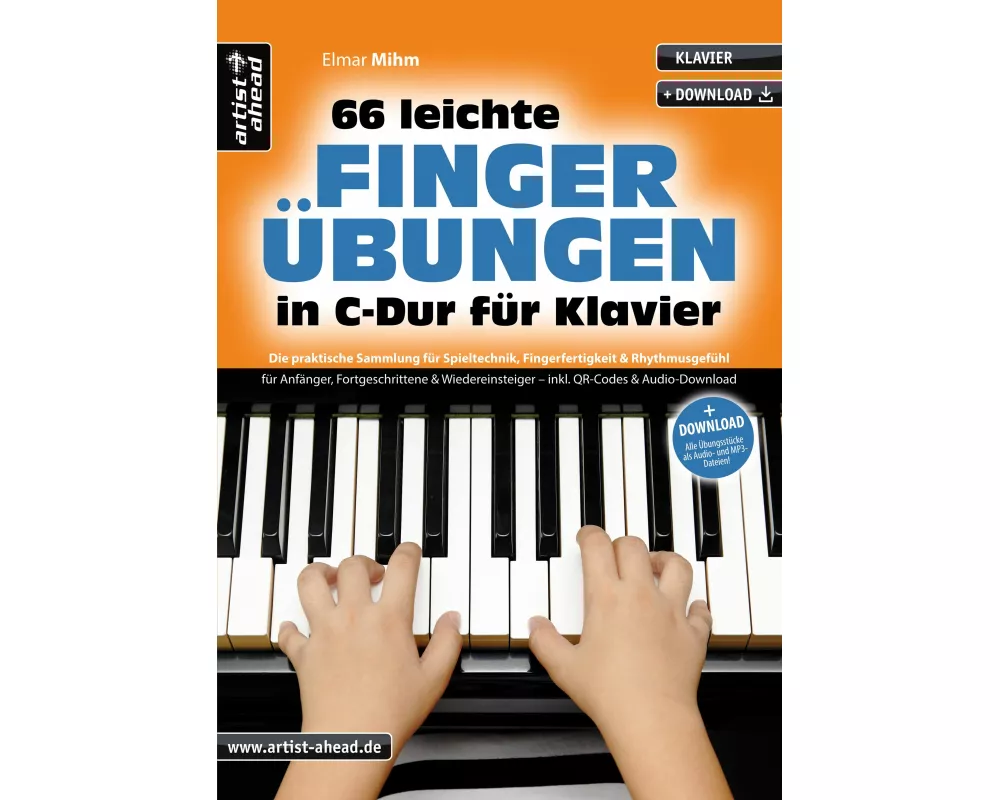 66 leichte Fingerübungen in C-Dur für Klavier