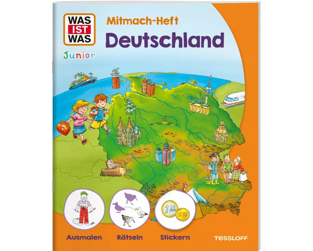 WAS IST WAS Junior Mitmach-Heft Deutschland