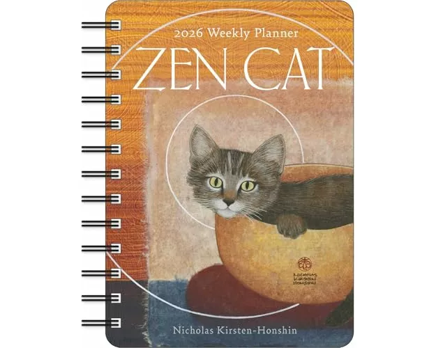 Zen Cat 2026 Weekly Planner Calendar