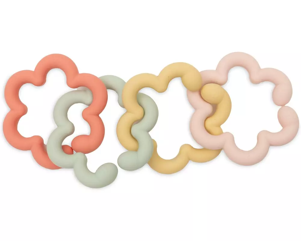 Jollein Spielringe Silikon – flowers