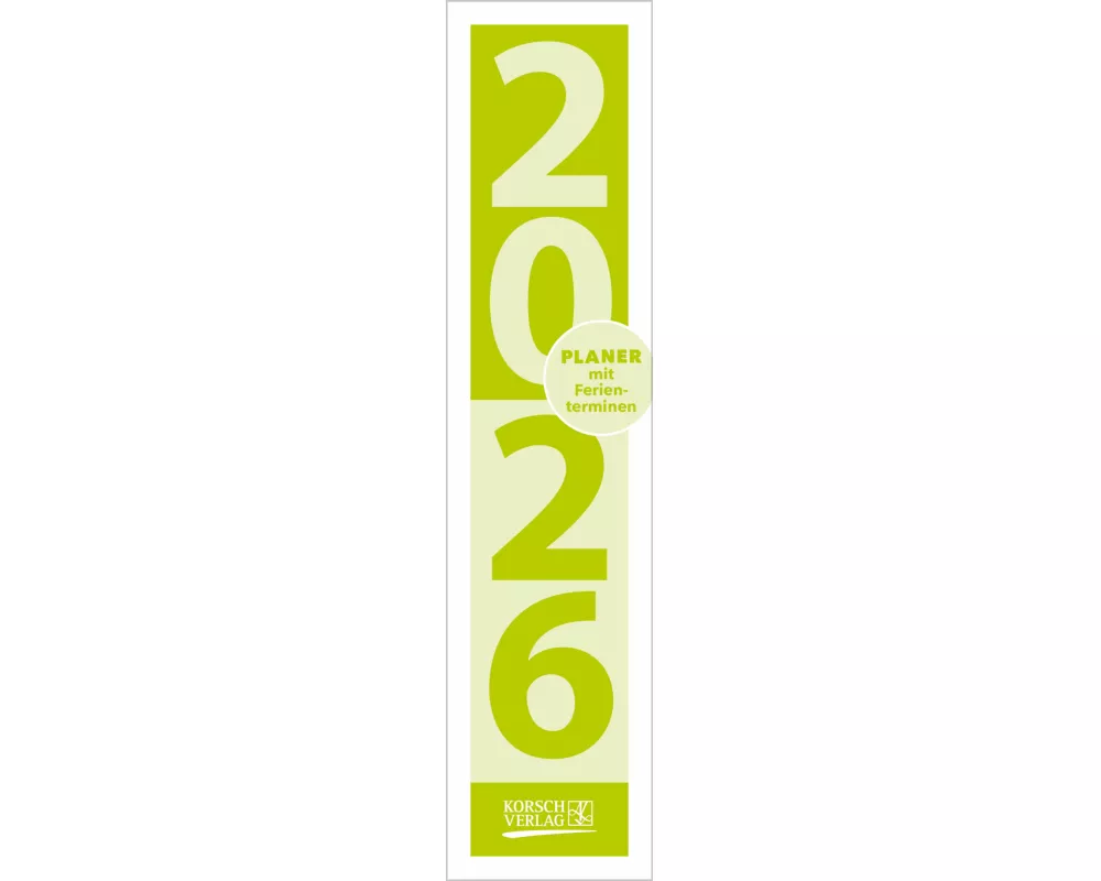 Streifenplaner Compact Grün 2026