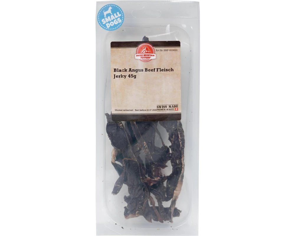 Swiss Mountain Petfood Kausnack Black Angus Beef Jerky, 45 g