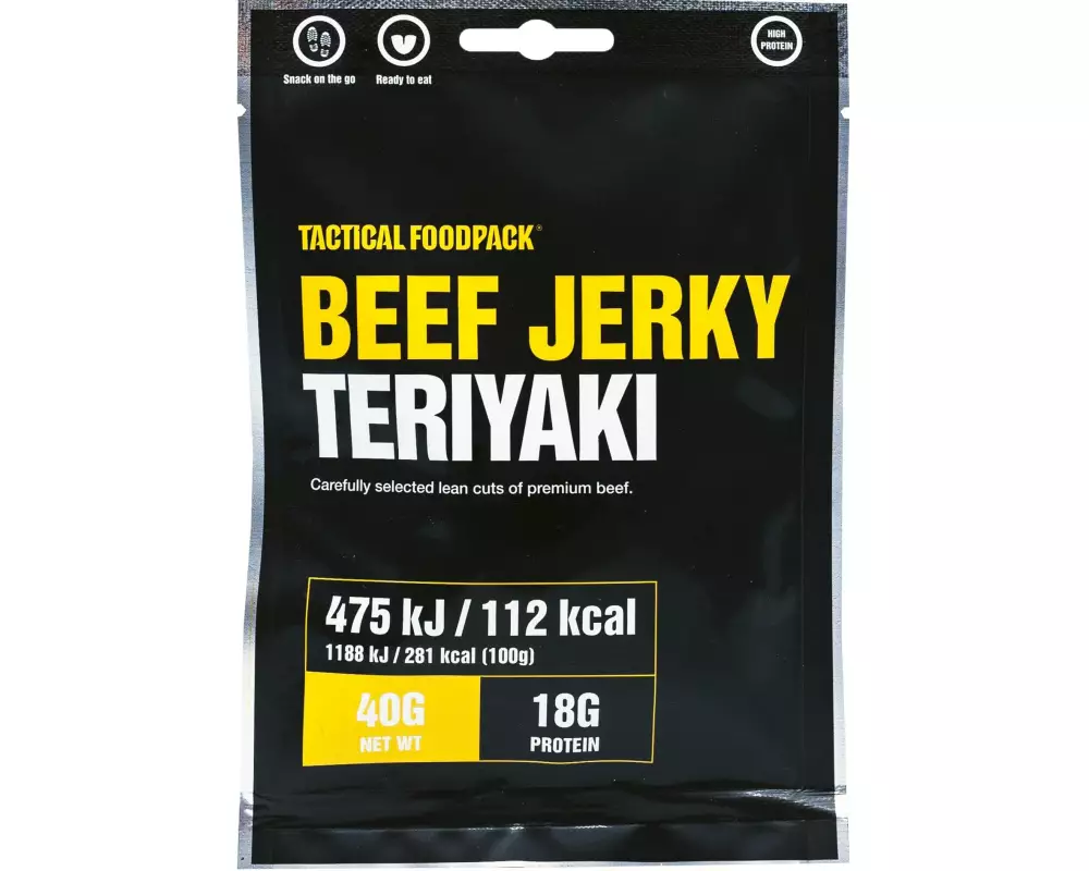 Tactical Foodpack Hauptgericht Beef Jerky Teriyaki
