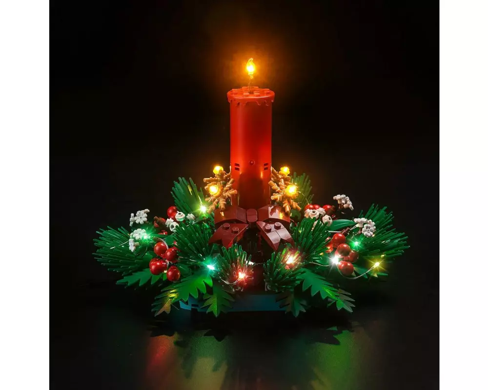 BrickBling LED-Licht-Set für LEGO Weihnachtsgesteck (40743)
