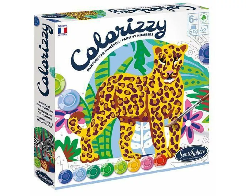 Colorizzy Malen nach Zahlen - Zebra und Leopard