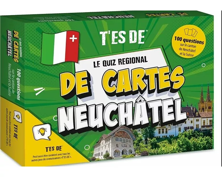 T'ES DE Neuchâtel si Quiz - Das Kartenspiel