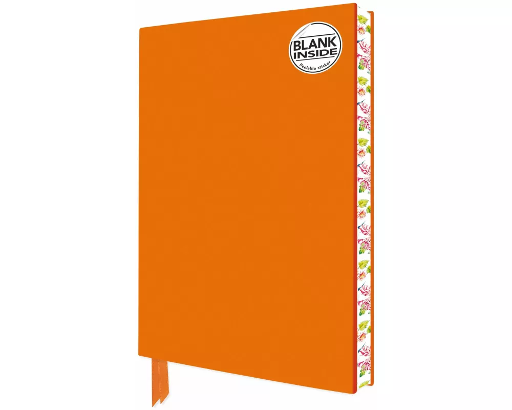 Orange Blank Artisan Notebook (Flame Tree Journals)