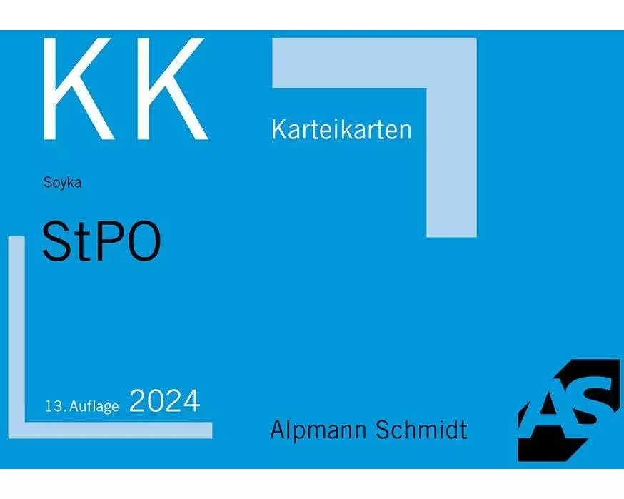 Karteikarten StPO