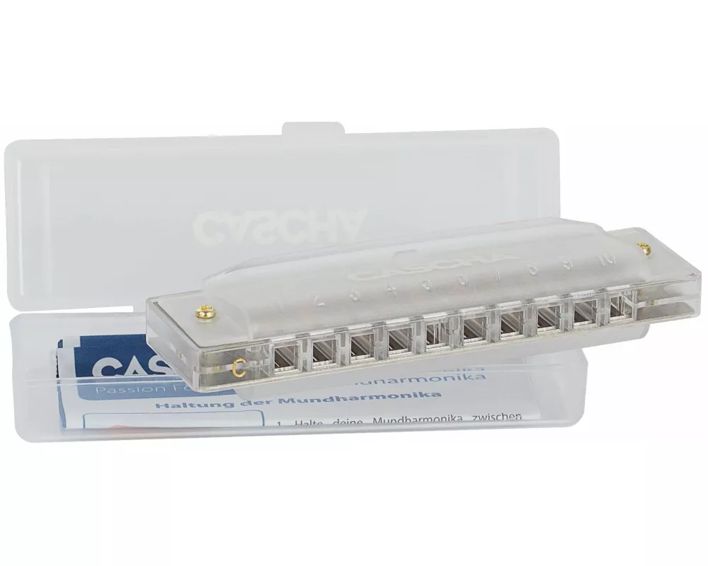 Fun Blues Mundharmonika Transparent (incl. hard case and flyer)