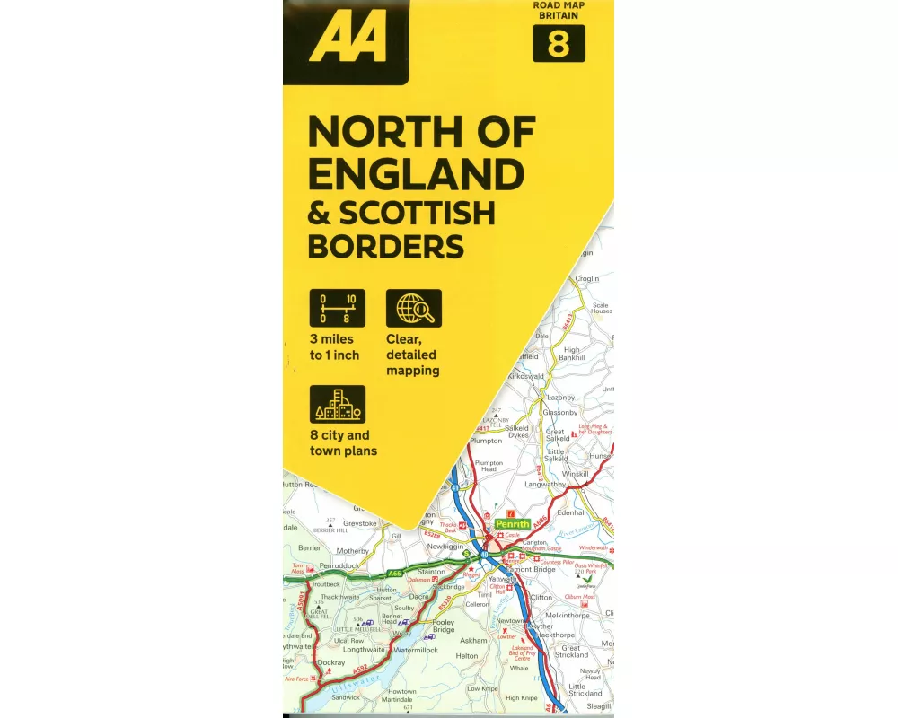 Road Map Britain 08. North of England & Scottish Borders