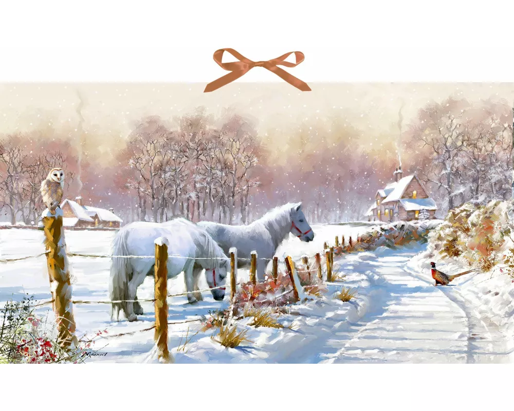 Wand-Adventskalender – Winterponys